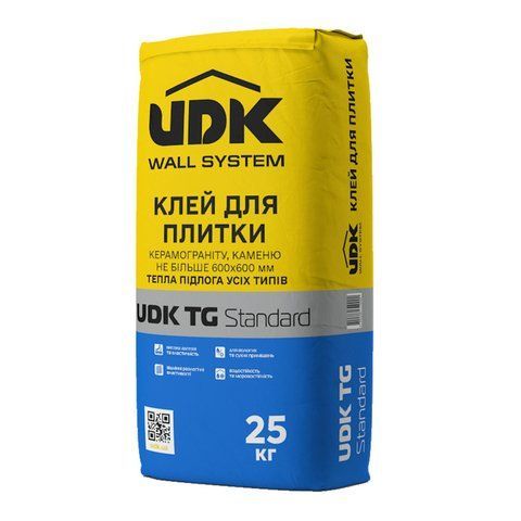 купити Клей для плитки та керамограніту 600х600 мм (ЮДК) UDK TG Standard 25 кг UDKTG-25 фото