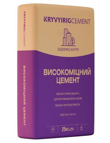 купити Цемент HeidelbergCement ПЦ I-500-Н (25кг) Фіолетовий 00000006371 фото